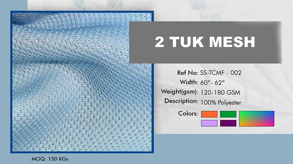 2 TUK MESH fabric swatch
