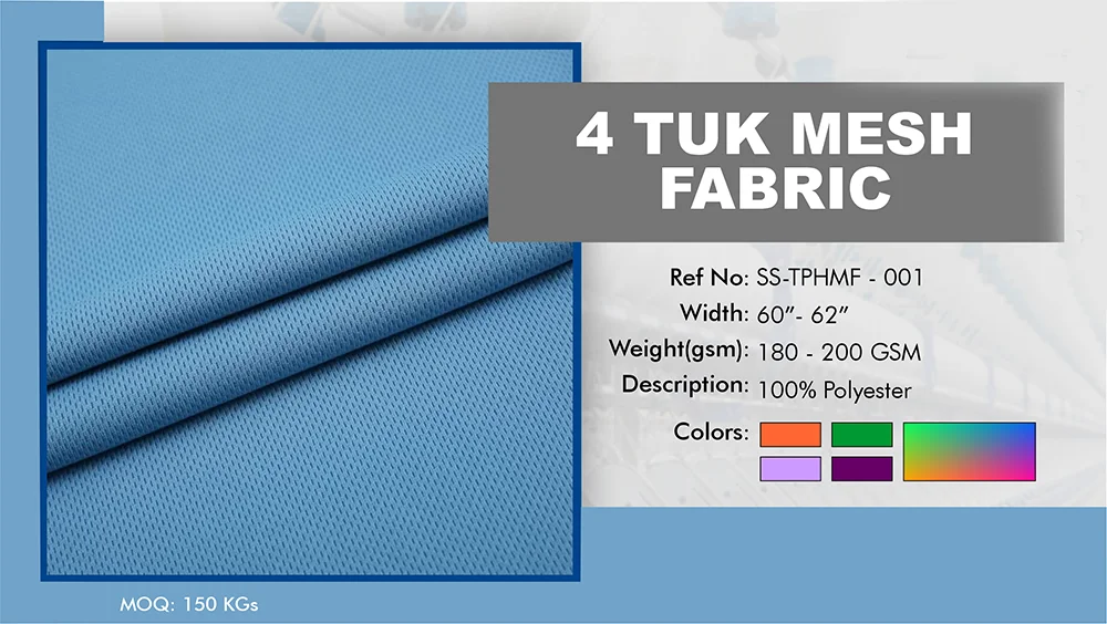 4 TUK MESH fabric swatch