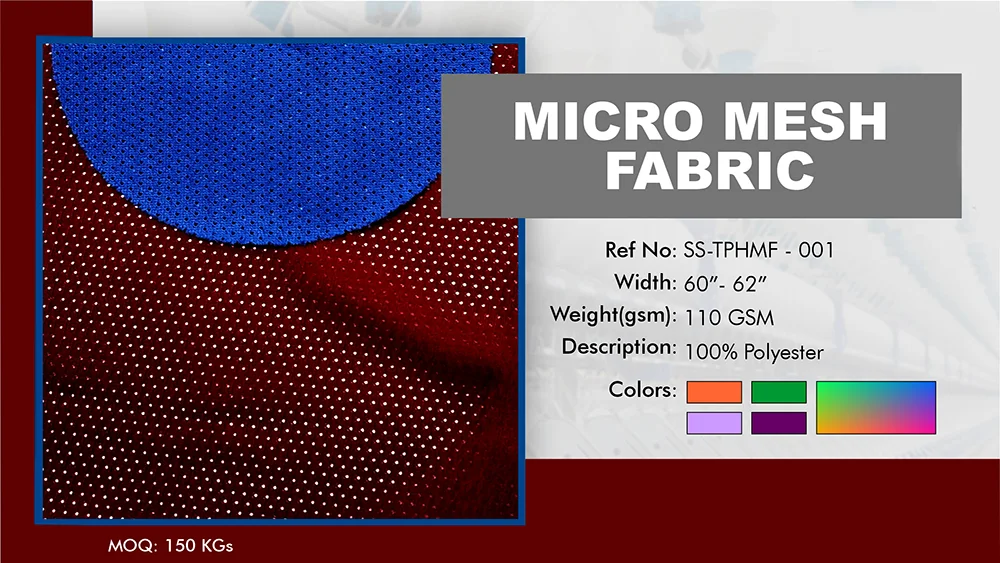 MICRO MESH fabric swatch
