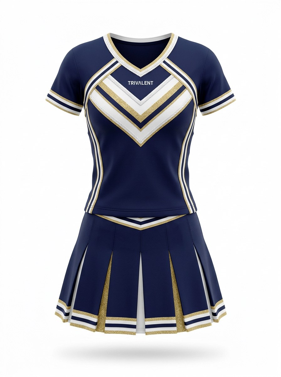 Custom cheer uniform — product render