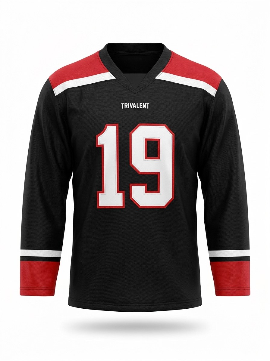 Custom ice hockey jersey — product render